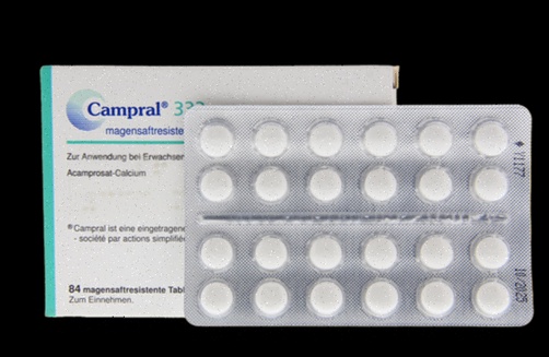 Acheter Acamprosate – illustration de comprimés et chrono-livraison