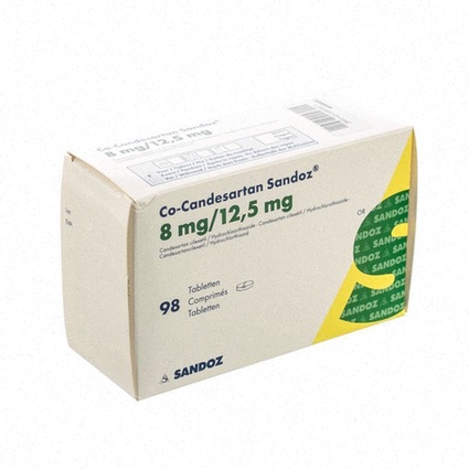 Achat Candesartan - illustration d'une boîte de comprimés antihypertenseur