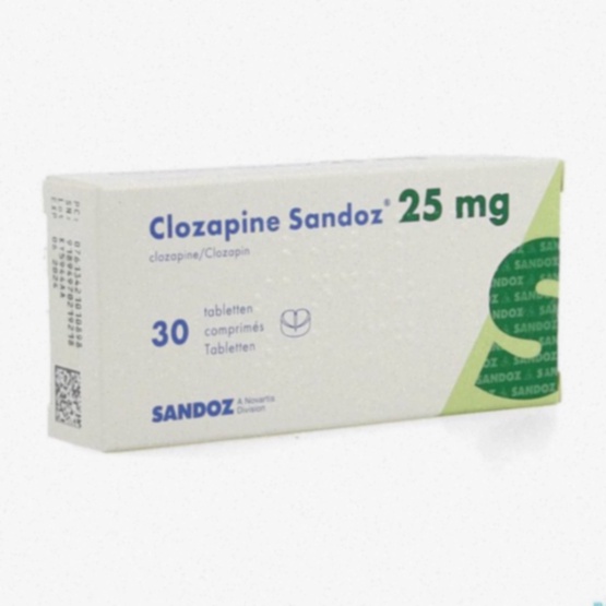 Comprimés de clozapine et flacon