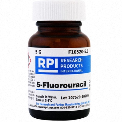 Fluorouracil – illustration de la molécule et conditionnement