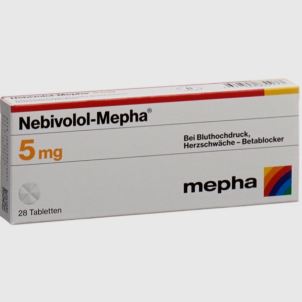 Acheter Nebivolol - illustration d'un comprimé et d'un stéthoscope