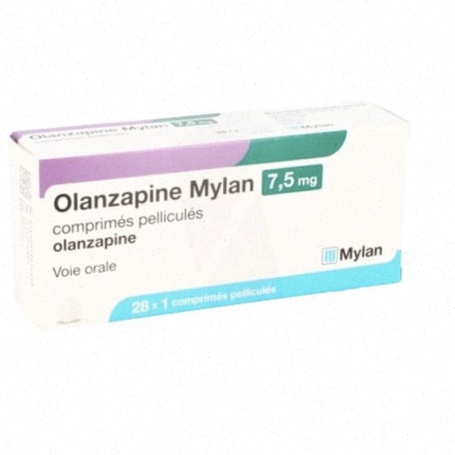 Acheter Olanzapine - Illustration de comprimés et boîtes