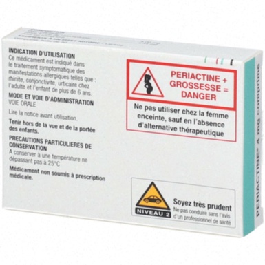 Acheter Periactin - Illustration d'un blister de comprimés