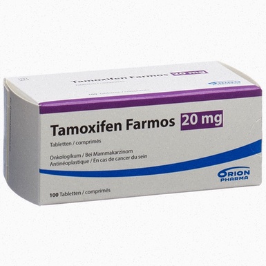 Acheter Tamoxifen - Illustration de comprimés et boîte Tamoxifen