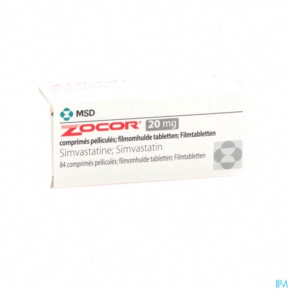 Acheter Zocor - Illustration d'une boîte de comprimés de simvastatine