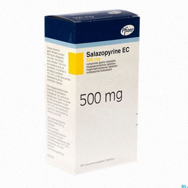 Boîte de sulfasalazine et stylo-cartes bancaires pour achat en ligne